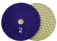 Алмазные гибкие шлифовальные круги КРЕСТИК Pads 5-STEP №2 D100 Алмазные гибкие шлифовальные круги КРЕСТИК Pads 5-STEP №2 D100